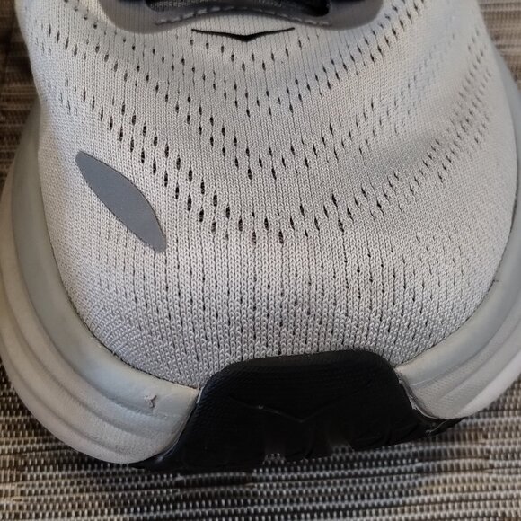 Hoka Bondi 8 Sharkskin Grey Size 9 2E Wide - Picture 14 of 16